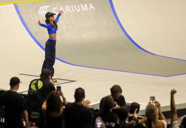 Rayssa Leal fatura o tricampeonato da SLS (foto: Time Brasil )