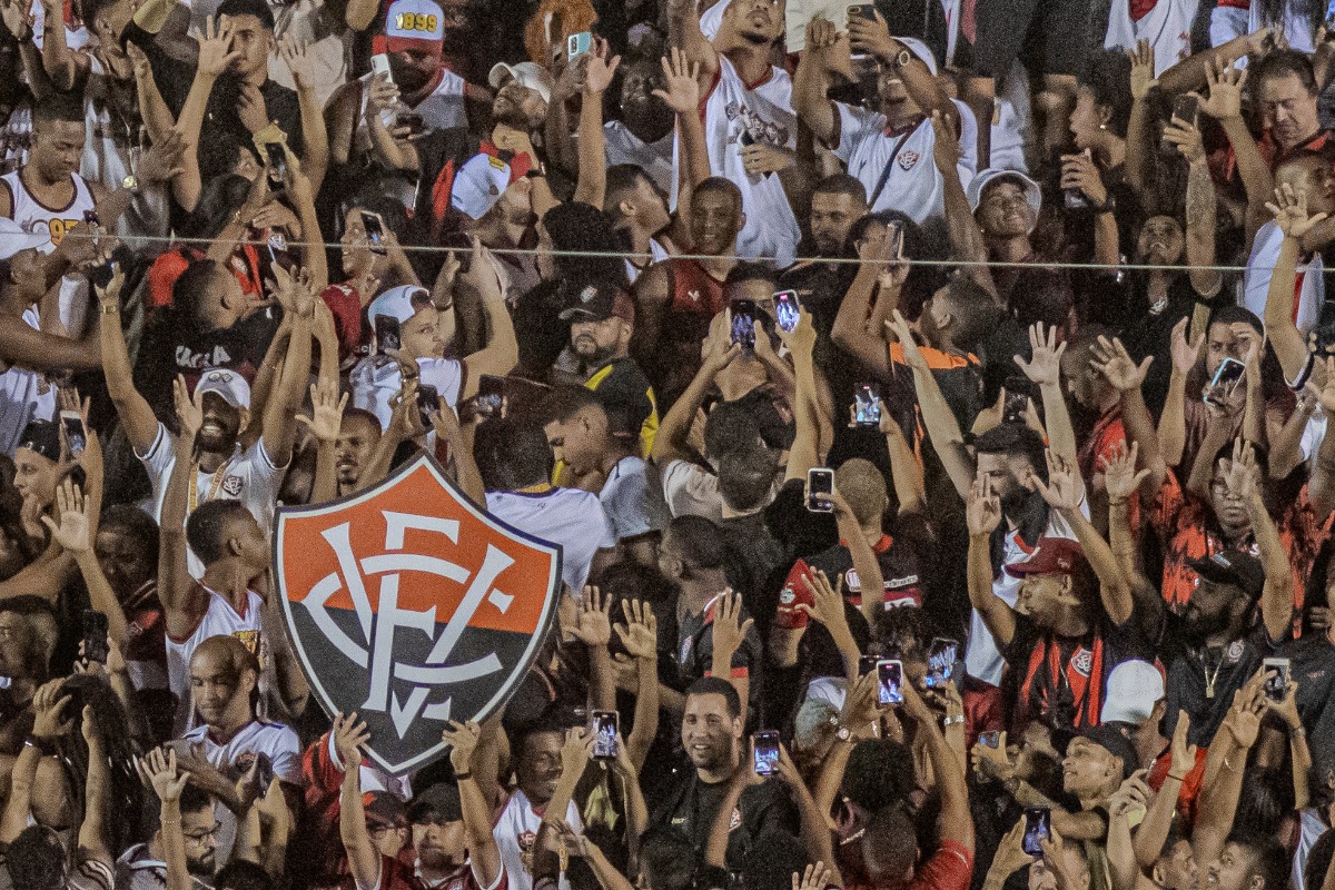 Torcida do Vitória no Barradão (foto: Victor Ferreira/EC Vitória)