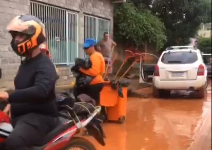 Após o temporal, Prefeitura de Fabriciano contabiliza prejuízos. A quarta-feira está sendo de limpeza