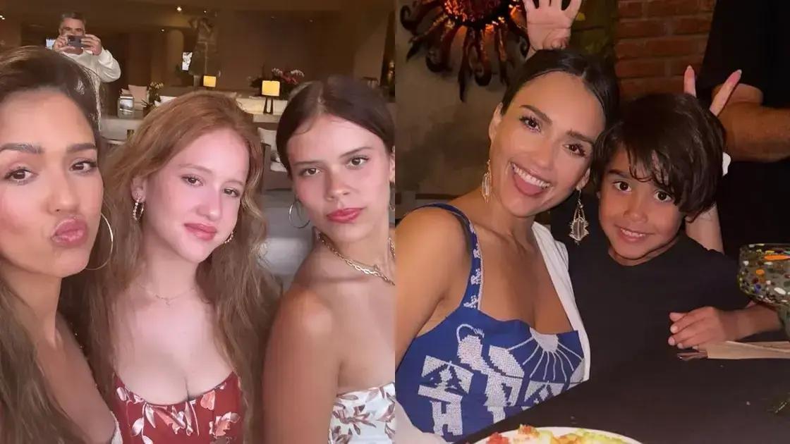 Jessica Alba compartilha momentos das férias no México