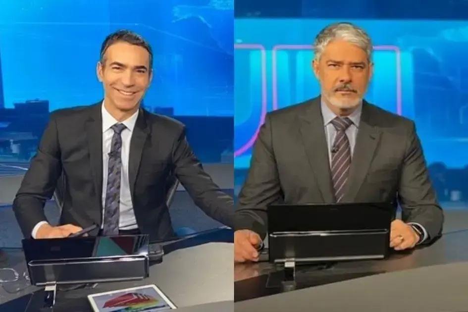 William Bonner fala sobre aposentadoria e César Tralli