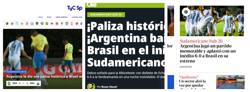 Jornais argentinos (foto: Reprodução)