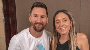 Messi e Sofi Martínez (foto: Divulgação / redes sociais )