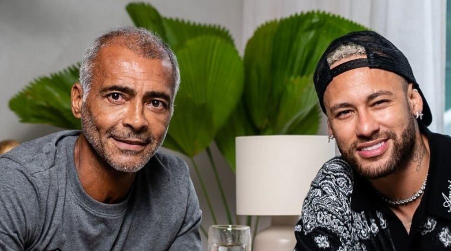 Romário anuncia entrevista com Neymar em novo canal no YouTube: ‘Muita resenha’