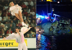 Campeões mundiais de patinação artísticas em 1994, Evgenia Shishkova e Vadim Naumov morreram em tragédia aérea (foto: AFP)