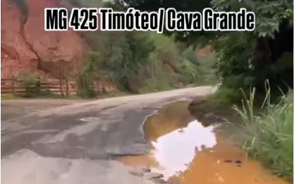 VÍDEO: “Estrada da Vergonha e do desrespeito”: O perigo está no trecho de Timóteo à Cava Grande, no Vale do Aço