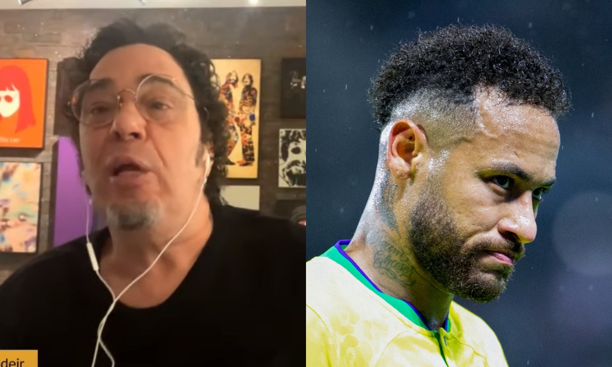 Casagrande, colunista do Uol, e Neymar, craque da Seleção na Copa de 2022 (foto: Reprodução--AFP)