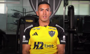 Cuello, novo atacante do Atlético (foto: Reprodução/GaloTV)