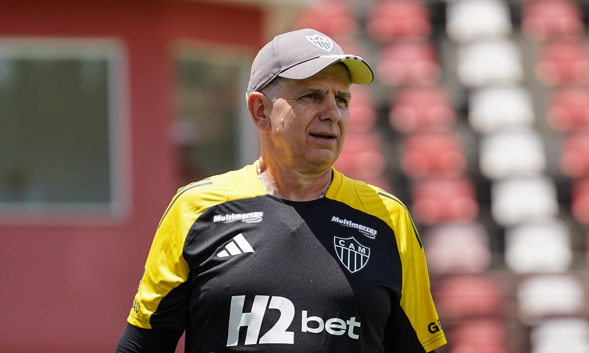 Guilherme Della Déa, técnico do sub-20 do Atlético (foto: Daniela Veiga/Atlético)