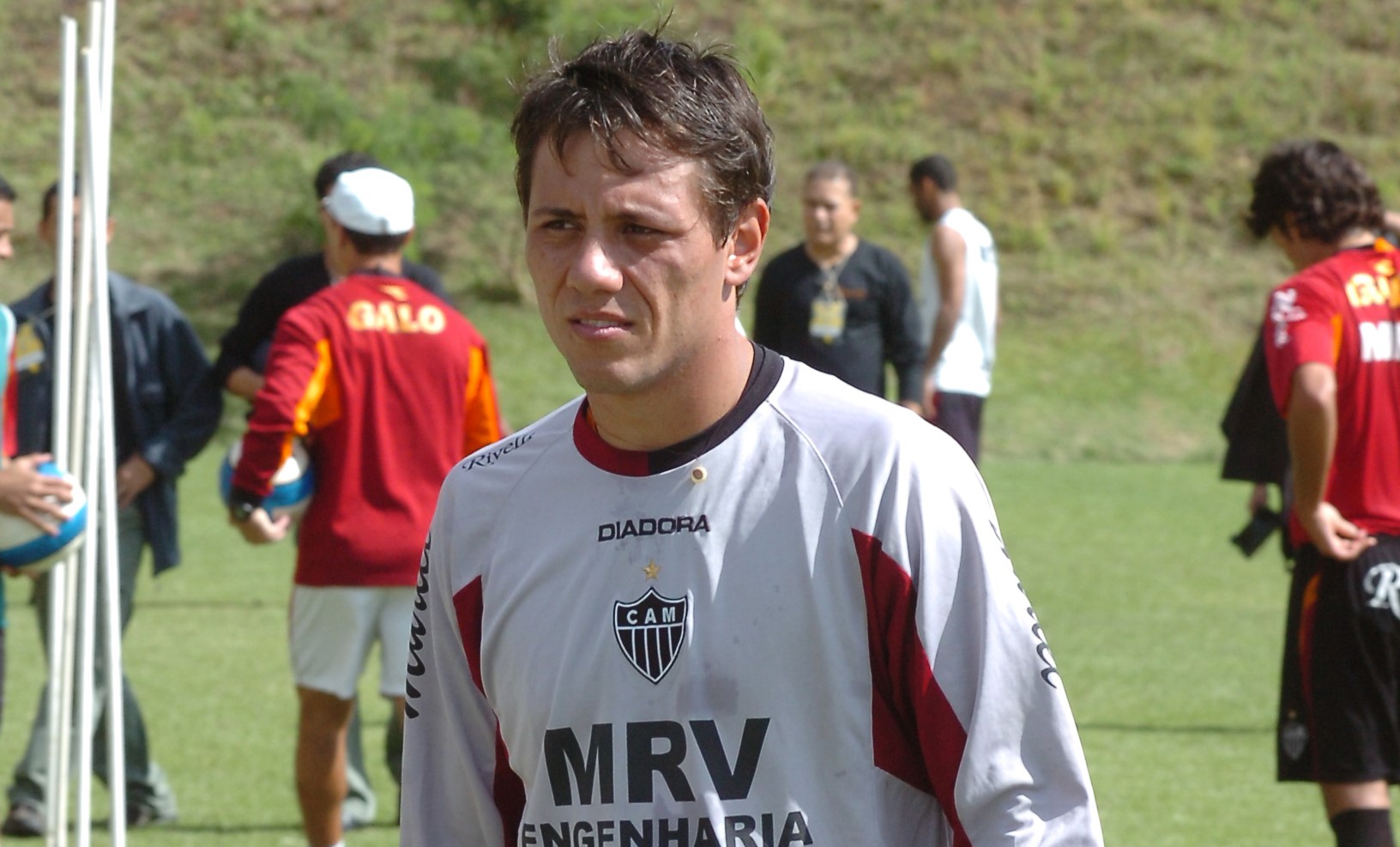 Diego Alves em treino pelo Atlético, em 2007 (foto: Juarez Rodrigues/Estado de Minas)