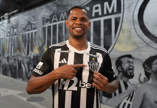 Júnior Santos, novo atacante do Atlético (foto: Daniela Veiga / Atlético)