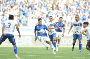 Kaio Jorge, atacante do Cruzeiro, em jogo contra o Betim pelo Campeonato Mineiro (foto: Alexandre Guzanshe/EM D.A Press)