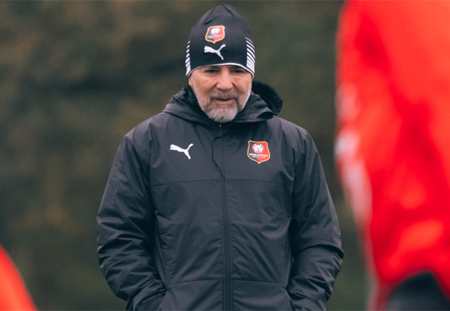 Jorge Sampaoli, ex-técnico do Rennes (foto: Reprodução/Rennes)