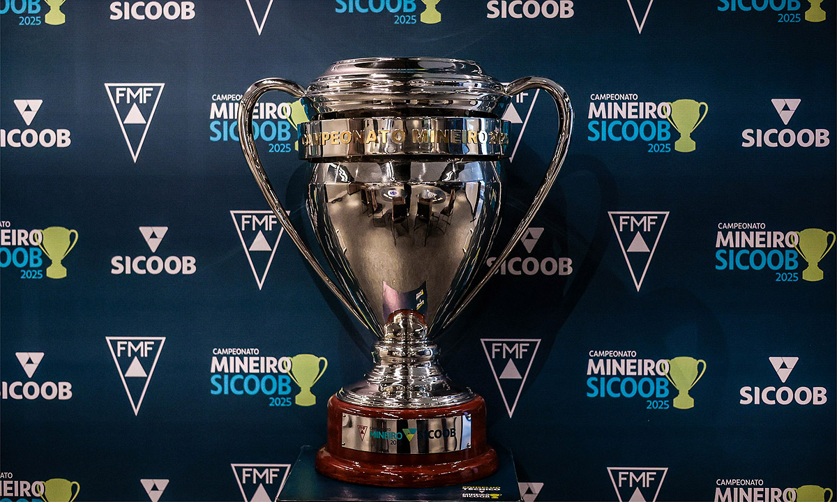 Troféu do Campeonato Mineiro de 2025 (foto: CRIS MATTOS/FMF)