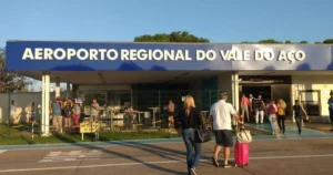 Chuvas no Vale do Aço deste domingo levaram a cancelamento de voo no Aeroporto Regional