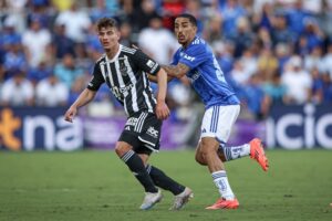 Atlético e Cruzeiro durante clássico (foto: Pedro Souza/Atlético )