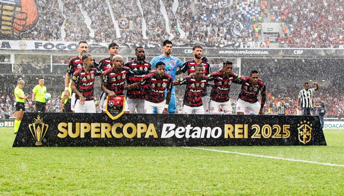 Flamengo na Supercopa do Brasil de 2025 (foto: Raphael MACEDO / AFP)