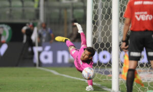 Matheus Mendes, goleiro do América (foto: Alexandre Guzanshe/EM/D.A Press)