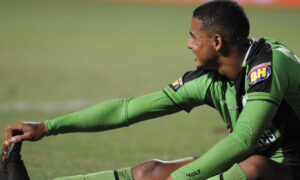 Renato Marques em jogo contra o Cruzeiro (foto: Alexandre Guzanshe/EM D.A Press)