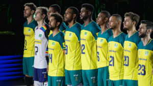 Seleção Brasileira Masculina de Vôlei em julho de 2024 (foto: Reprodução Instagram de Isac)