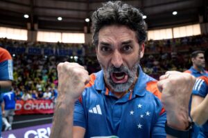 Filipe Ferraz, técnico do vôlei masculino do Cruzeiro (foto: Arquivo/Agência i7/Sada Cruzeiro)