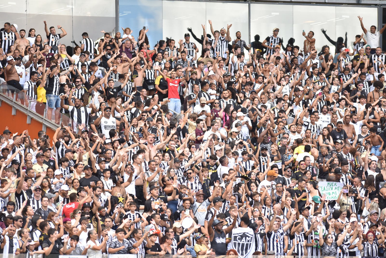 Torcida do Atlético no Mineirão (foto: Ramon Lisboa/EM D.A Press)