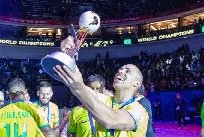 Ferrão, jogador da Seleção Brasileira (foto:  Leto Ribas/CBF)