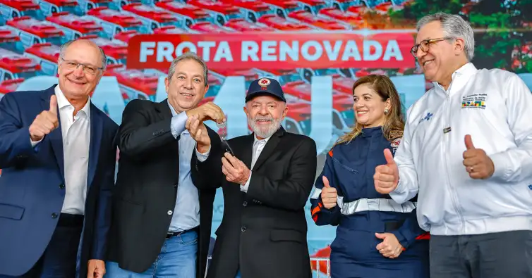 Presidente da República, Luiz Inácio Lula da Silva, durante cerimônia de Entrega de 789 Novas Ambulâncias do SAMU.Alto da Boa Vista - Sorocaba - SP.Foto: Ricardo Stuckert / PR