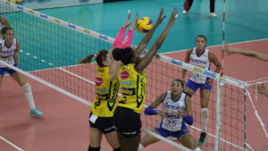 Final do Sul-Americano Feminino de Vôlei de 2017 entre Rio de Janeiro e Praia Clube (foto: Divulgação Praia Clube)