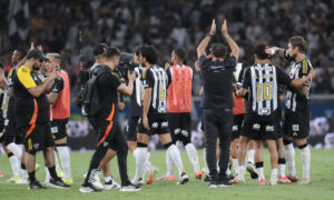 Atlético em jogo contra o América pela final do Mineiro (foto: Alexandre Guzanshe/EM/D.A Press)