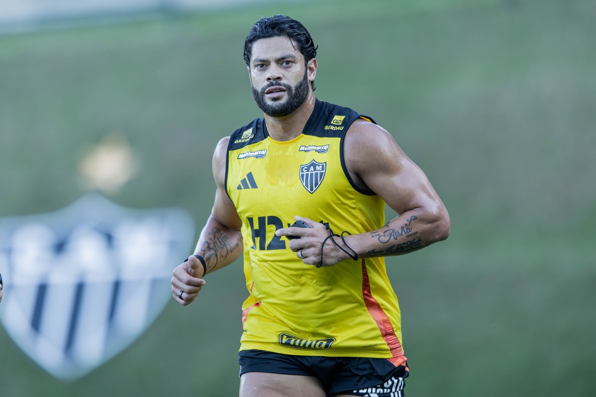 Hulk em treino do Atlético (foto: Pedro Souza / Atlético )