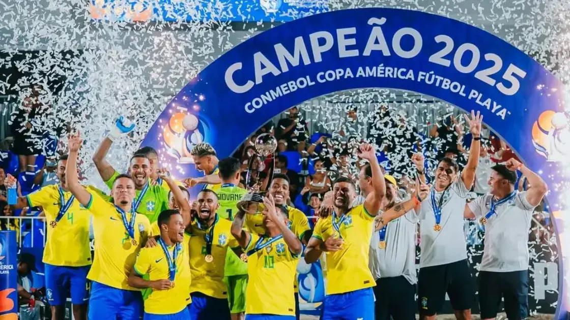 Brasil conquista o tetracampeonato da Copa América de Futebol de Areia