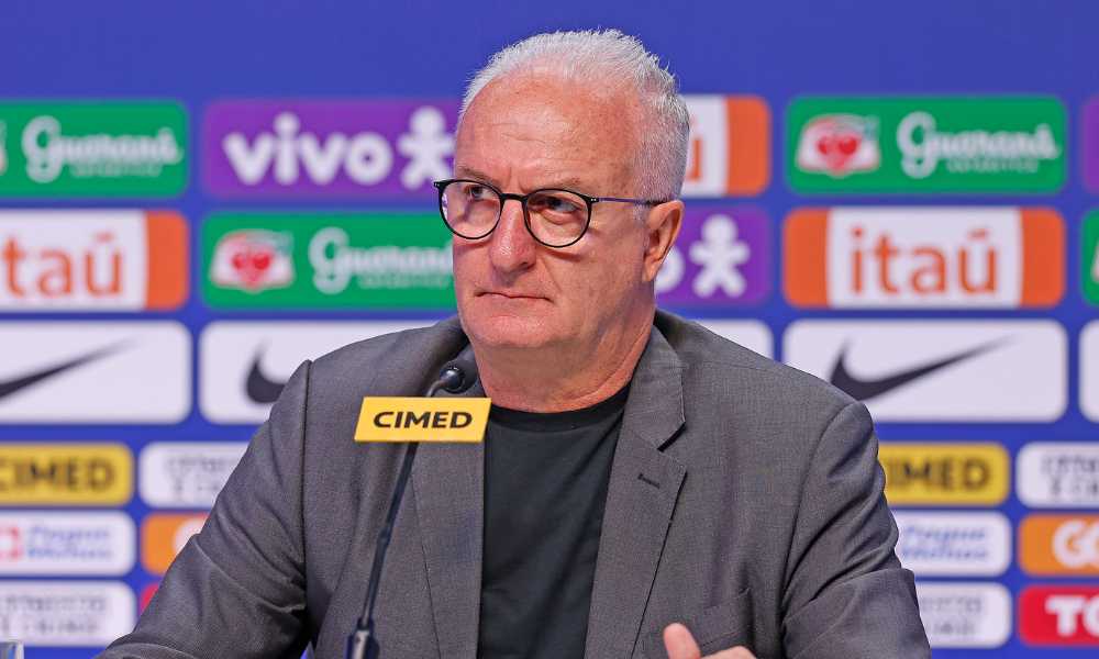 Dorival Júnior em entrevista coletiva pela Seleção Brasileira (foto: RAFAEL RIBEIRO/CBF)