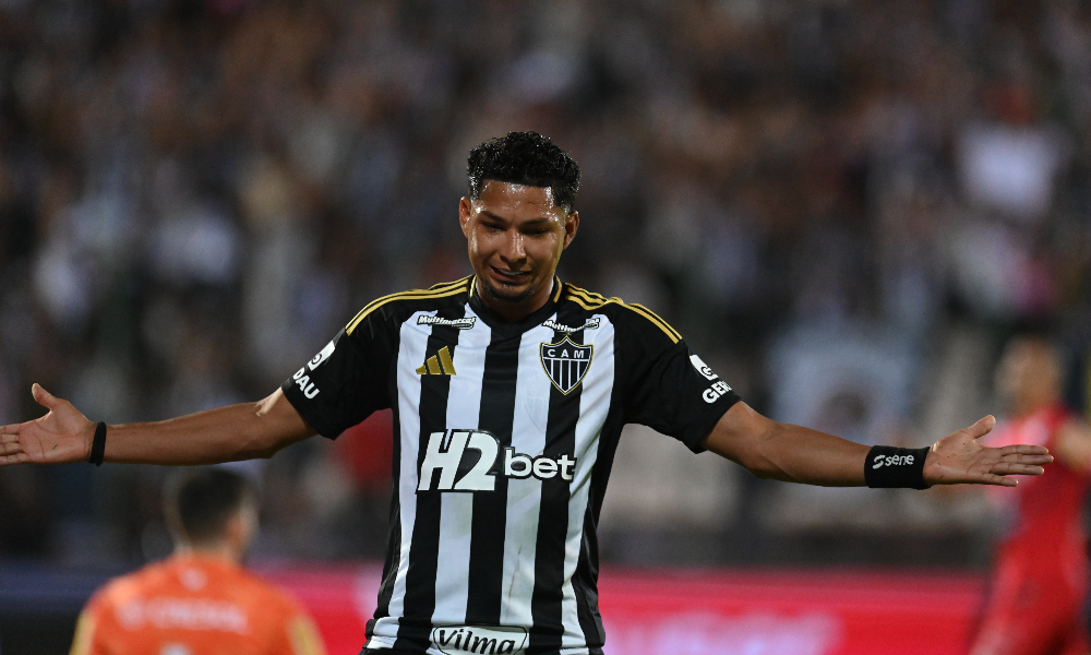 Rony comemora gol pelo Atlético (foto: Leandro Couri/EM/DA.Press.)