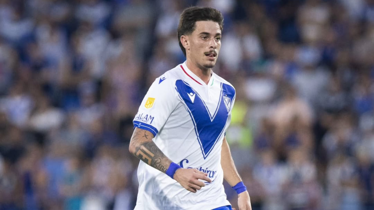 Valentín Gómez, zagueiro do Vélez, em campo (foto: Hernan Mauricio/Vélez Sarsfield)